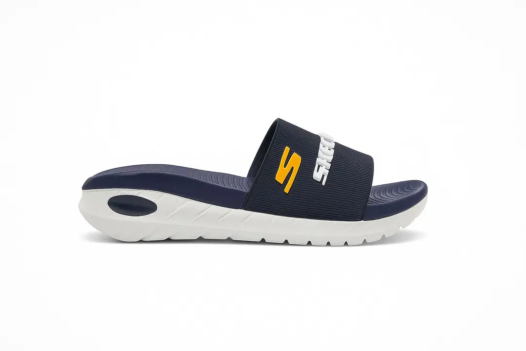 Men's Rubber Fancy SlideSlippers Comfort Slide |SKCHR-BLUE|