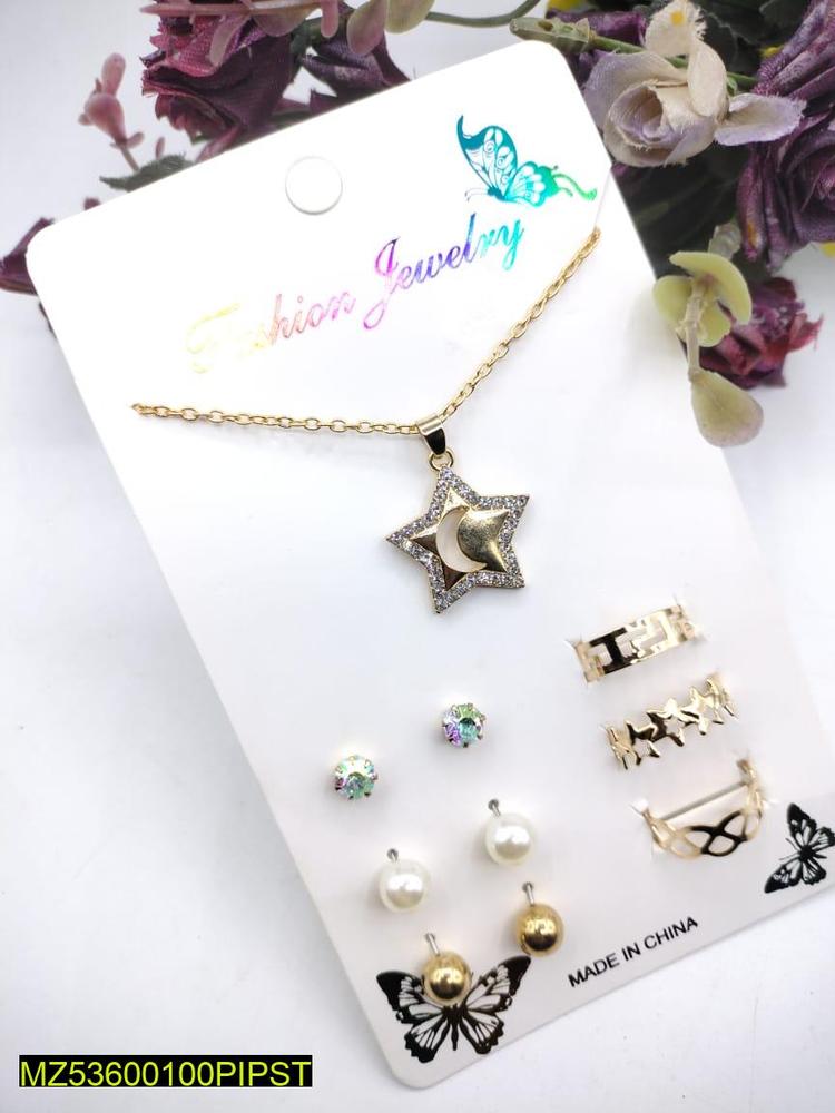 7-Piece Star Pendant Jewelry Set for Women
