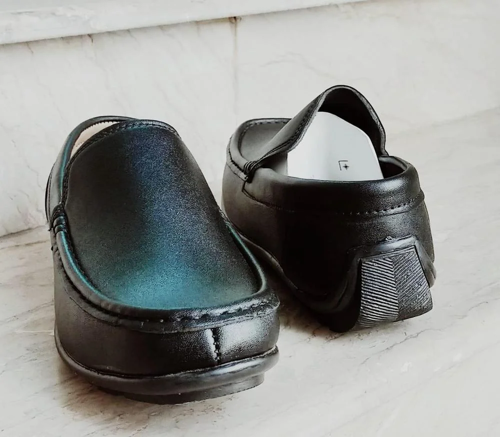 Men's Leather Formal Shoes SJ- Black