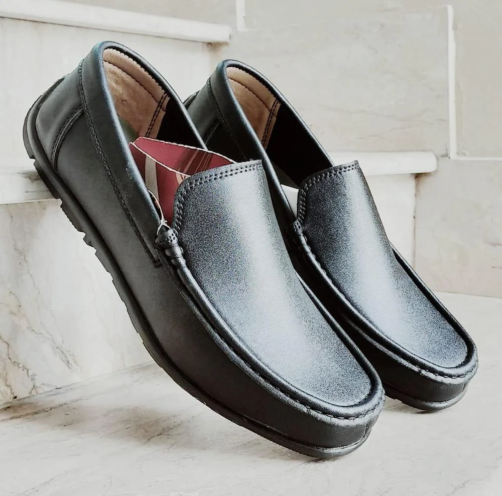 Men's Leather Formal Shoes SJ- Black