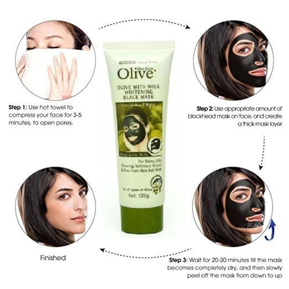 Olive Black Facial Face Mask, 120 g