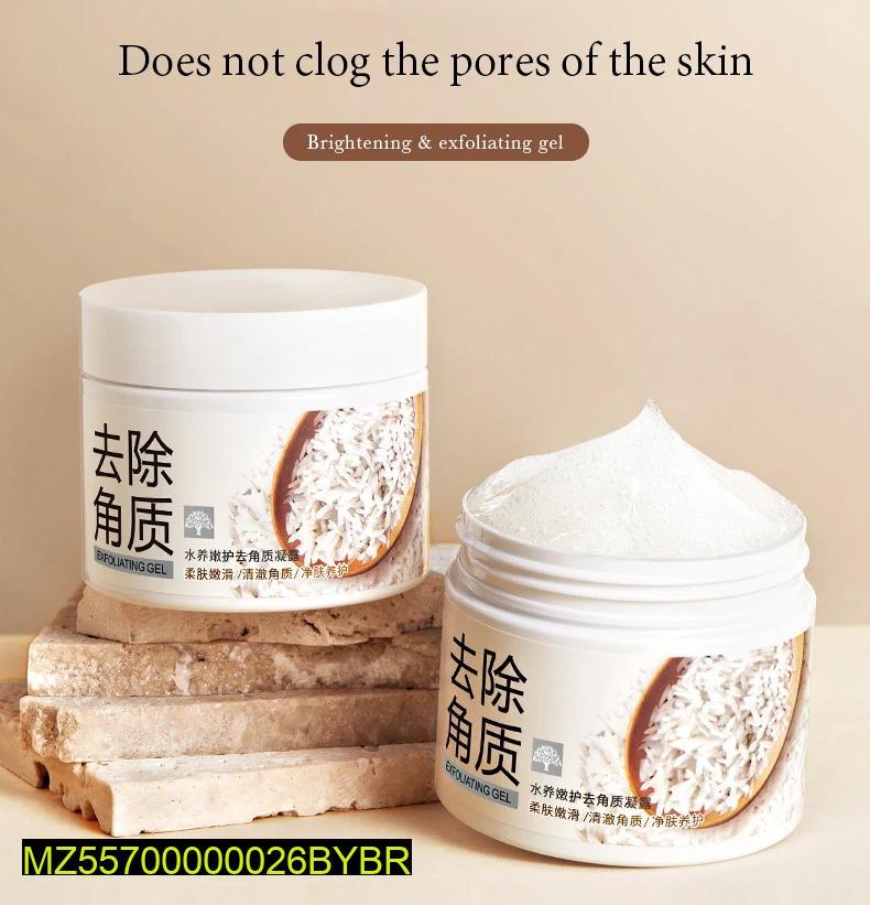 White Rice Face Exfoliating Gel Moisturizing Nourishing Skincare Facial Scrub , 140 g