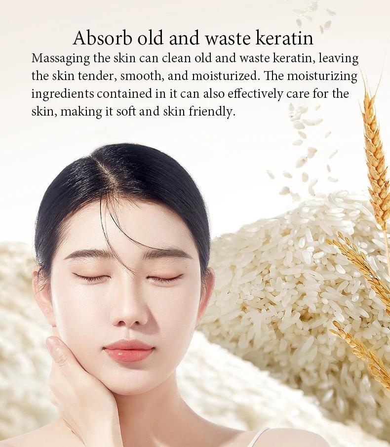 White Rice Face Exfoliating Gel Moisturizing Nourishing Skincare Facial Scrub , 140 g