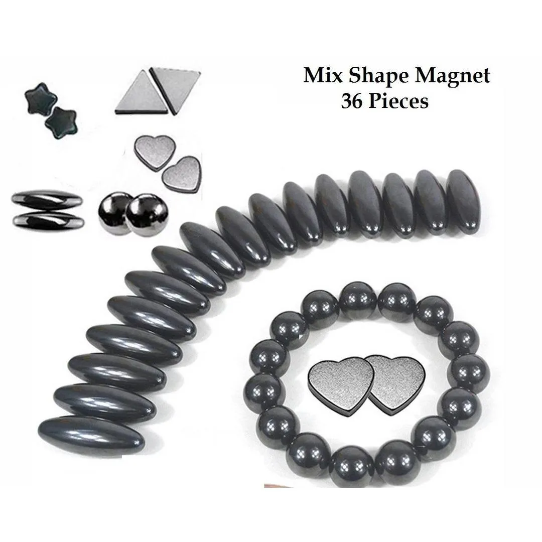 36-Piece Magnetic Shapes for Kids & Adults
