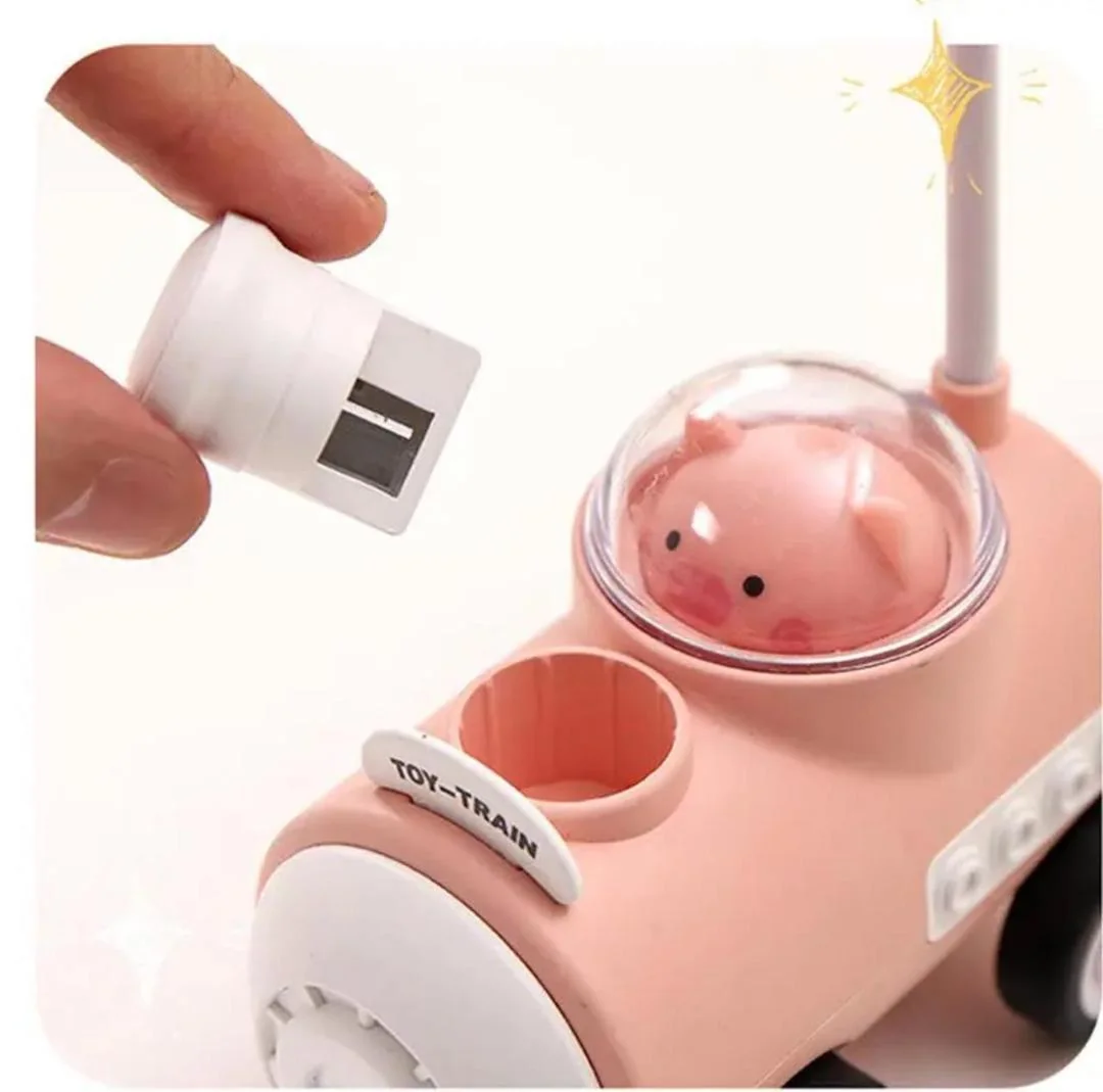 Rechargeable Desk Fan Toy Train Multicolor Portable