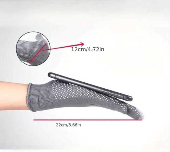 2 Pcs Blended Textured Fingerless Gloves 1