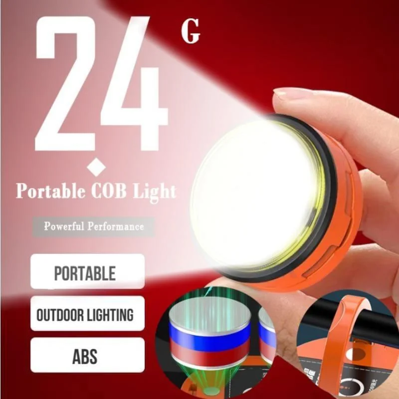 Portable COB Light 24G ABS Outdoor Camping Light