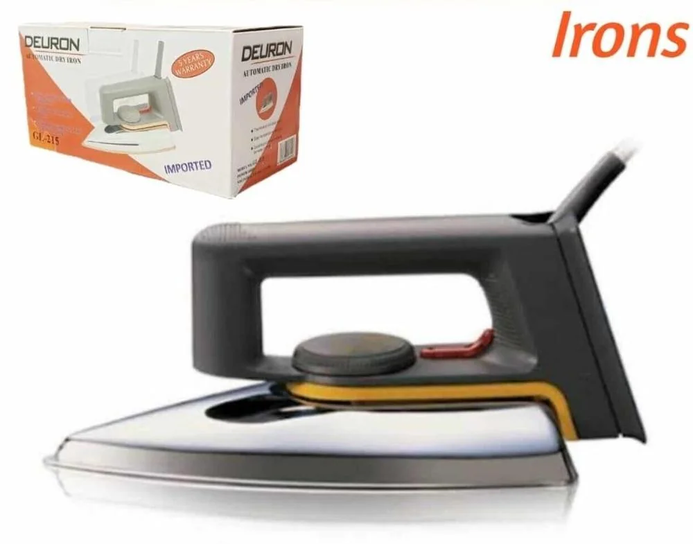 Deuron GL-215 Dry Iron 1000W Stainless Steel