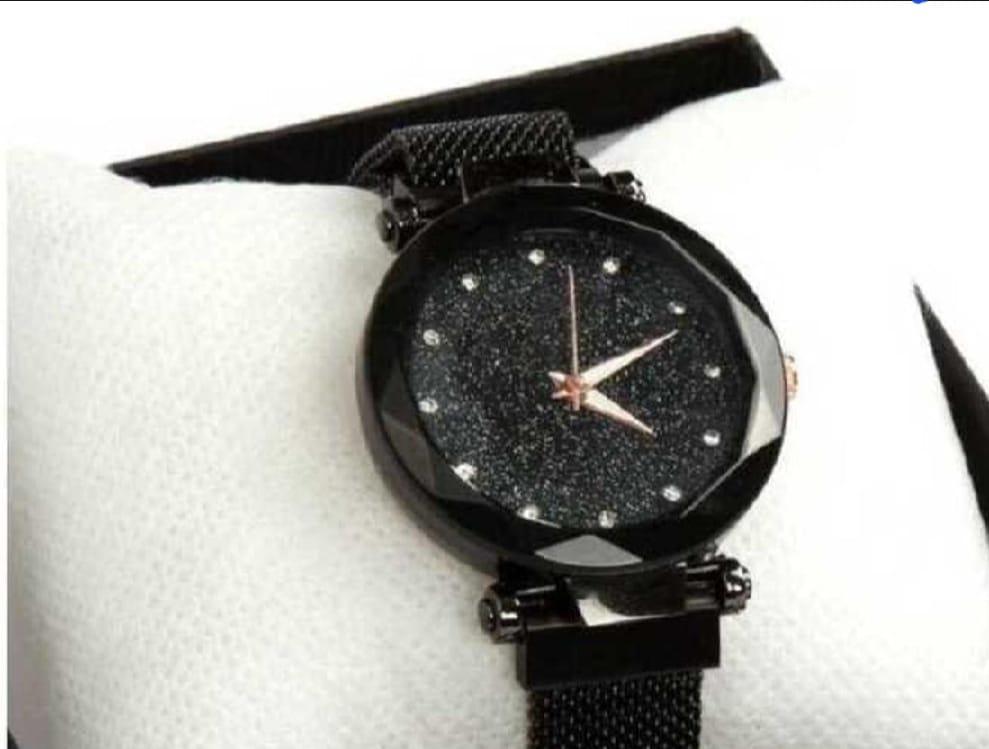 Stylish Starry Sky Watch for Women Stainless Steel