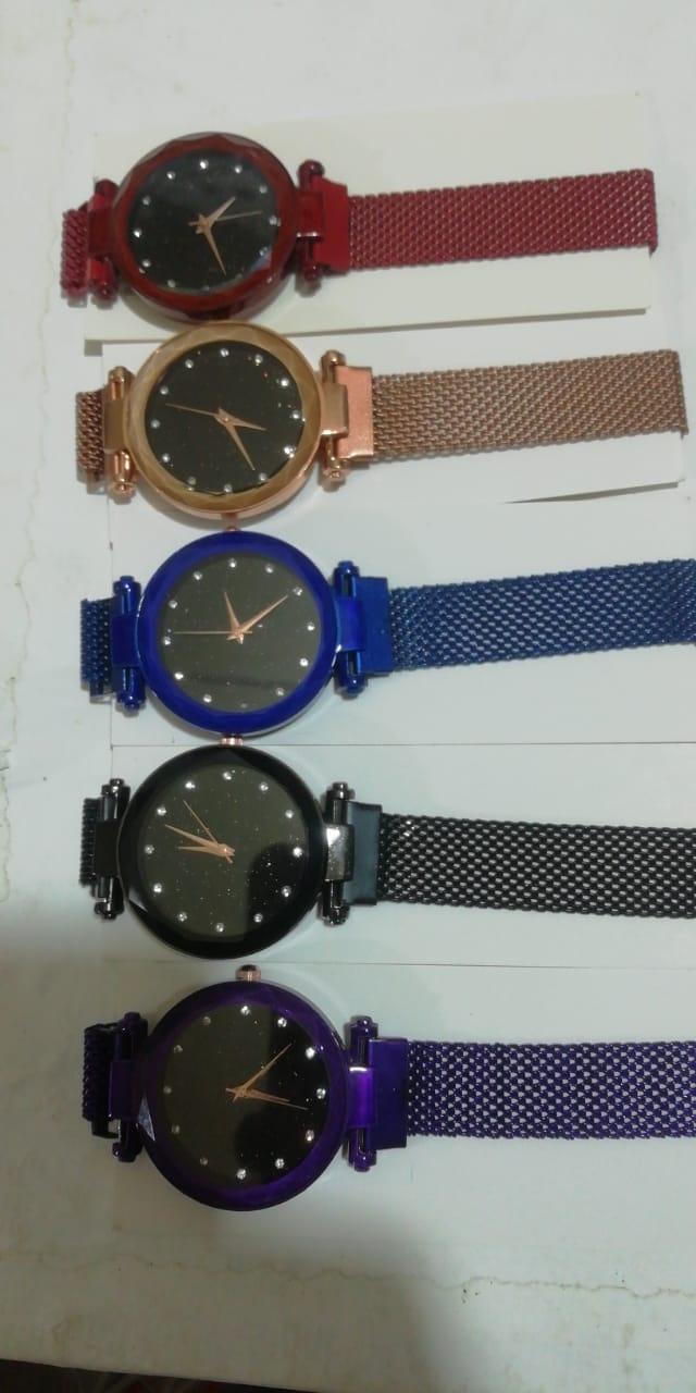 Stylish Starry Sky Watch for Women Stainless Steel