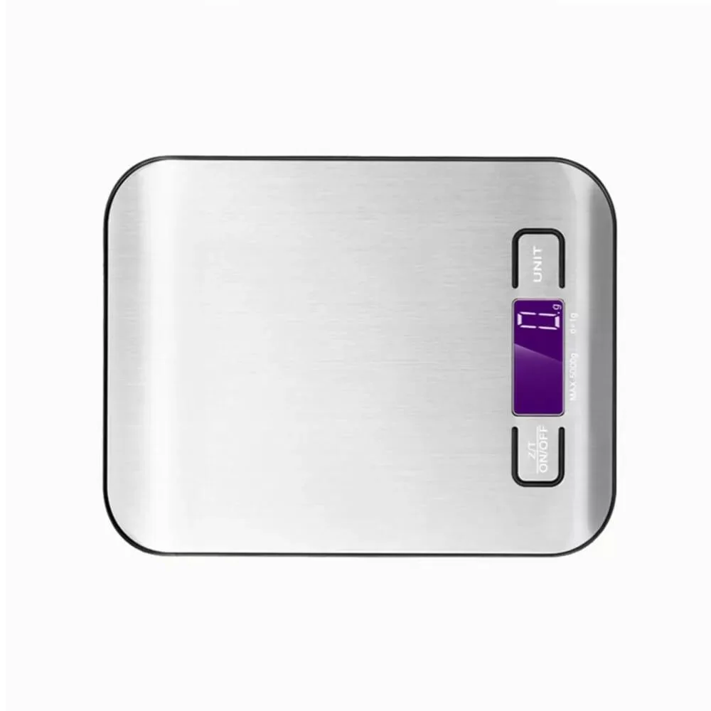 Stainless Steel Kitchen Scale with Measurement Markings – 1 Pc