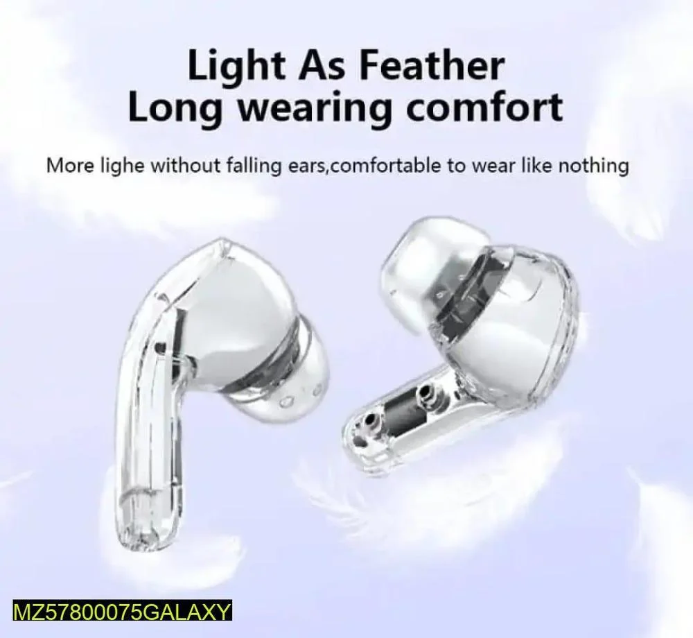 Transparent Bluetooth 5.3 Earbuds Fast Charging Rechargeable