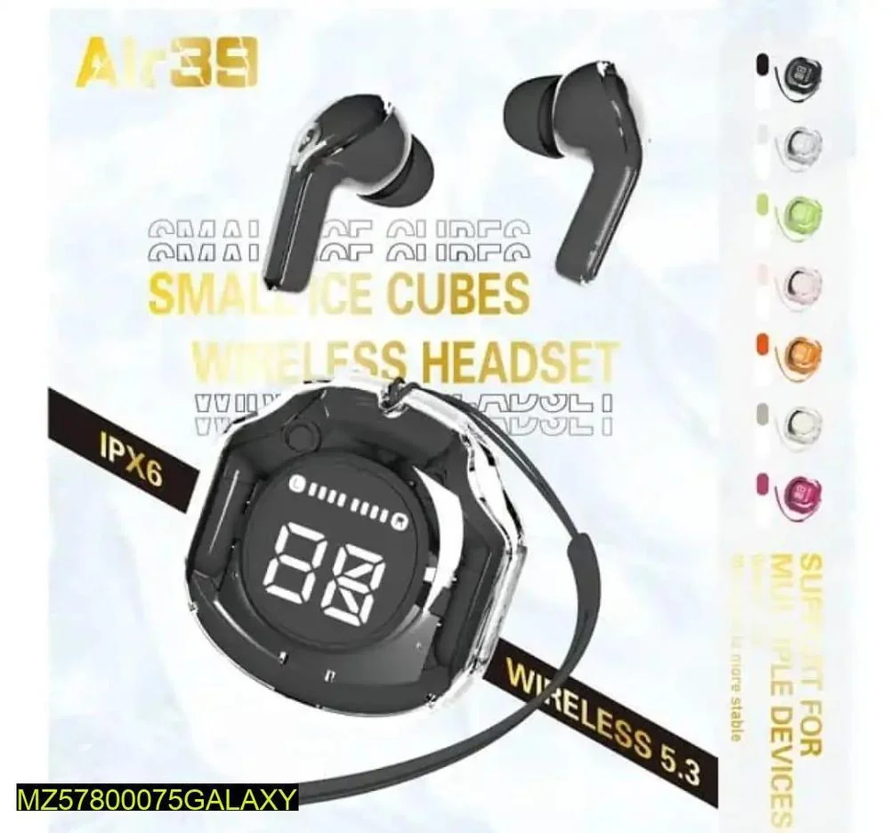 Transparent Bluetooth 5.3 Earbuds Fast Charging Rechargeable