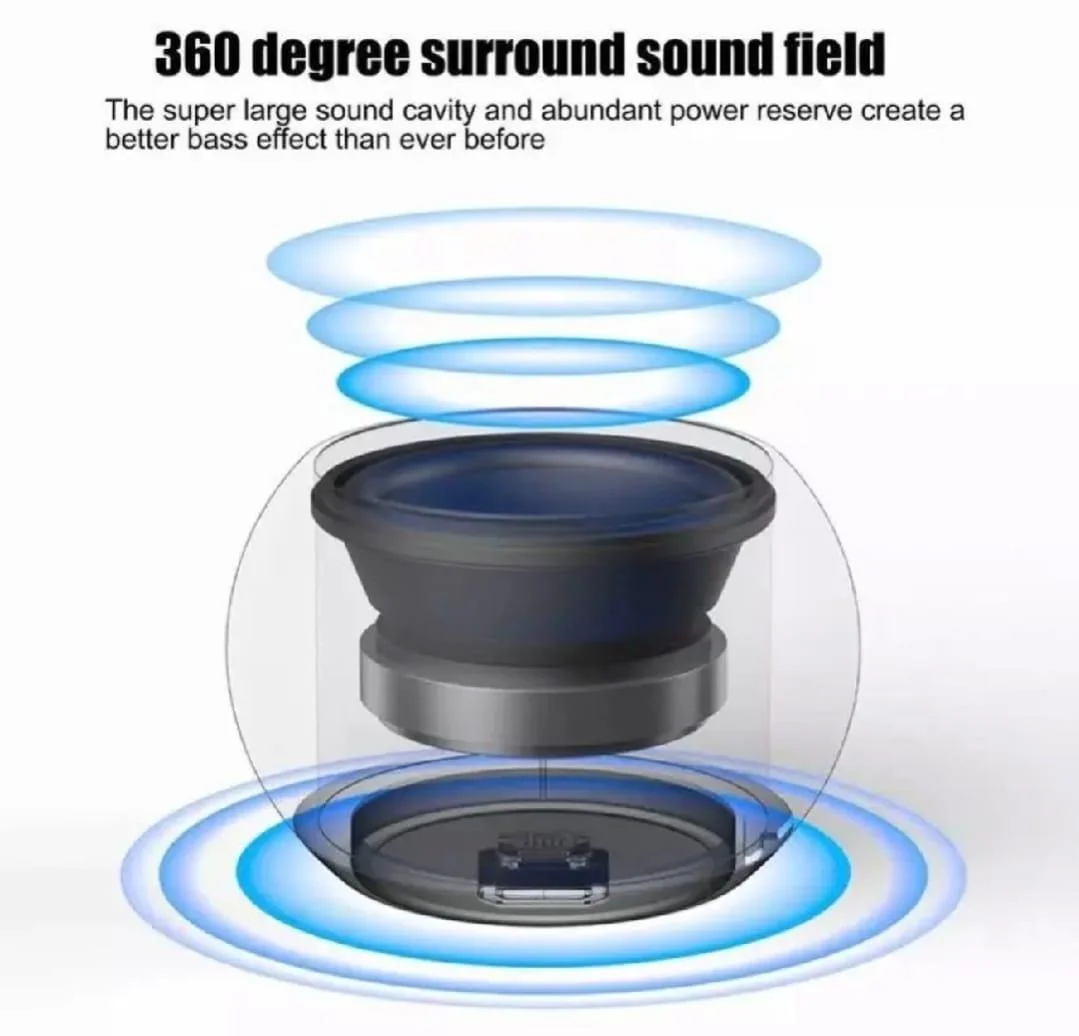 Compact Bluetooth Speaker with Rechargeable Battery - Mini Design