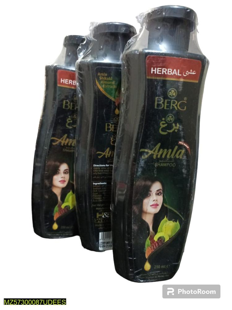 Berg Amla Shampoo 3x250ml Black Paraben-Free