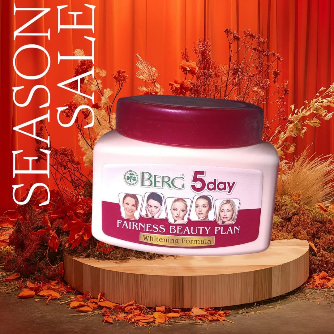 Berg 5 Day Fairness Cream Whitening Hydrating All Skin Types