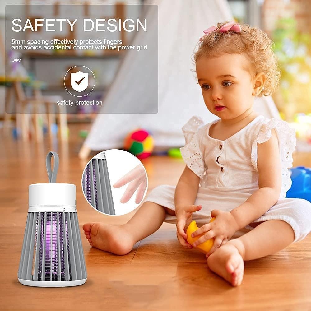 USB Electric Mosquito Killer Lamp White Portable