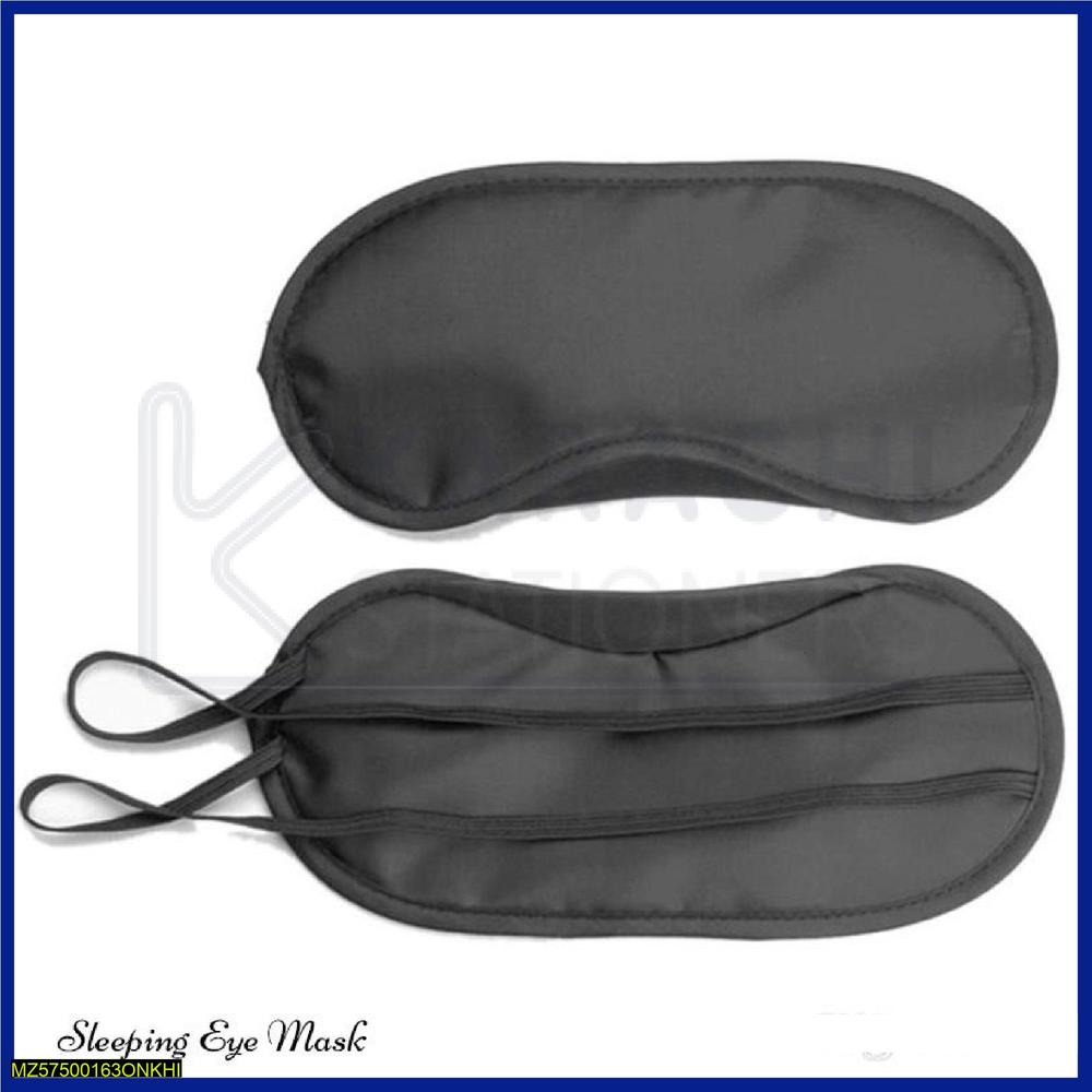 Black Fleece Sleeping Eye Mask for Travel & Insomnia Relief