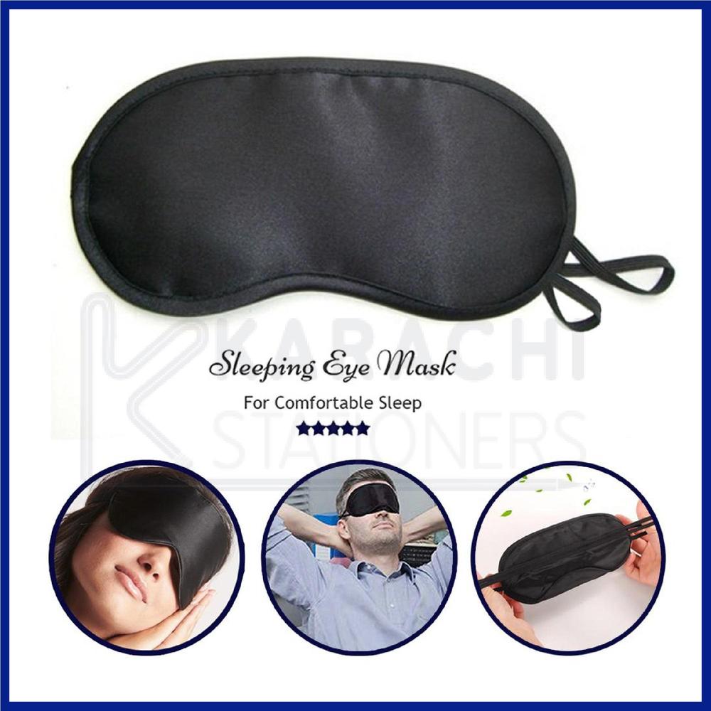 Black Fleece Sleeping Eye Mask for Travel & Insomnia Relief
