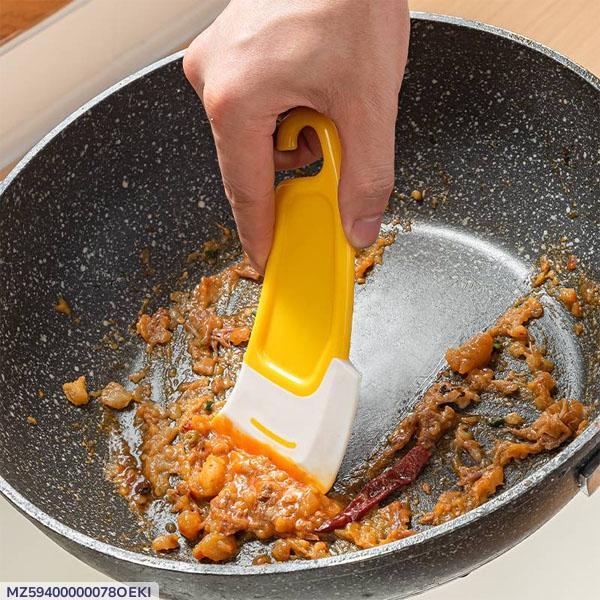 Silicone Dish Cleaning Brush 2 Pcs Yellow