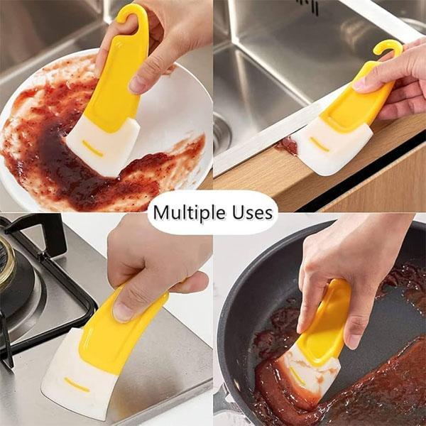 Silicone Dish Cleaning Brush 2 Pcs Yellow
