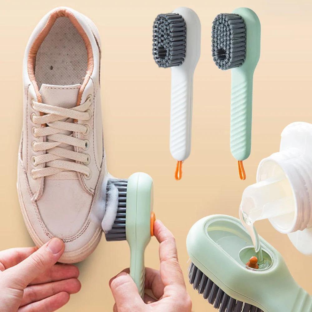 4pcs Multifunctional Brush With Soap Dispenser