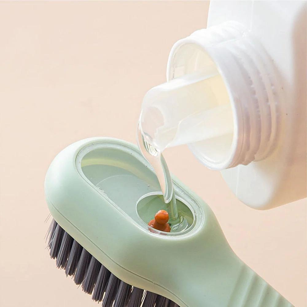 4pcs Multifunctional Brush With Soap Dispenser