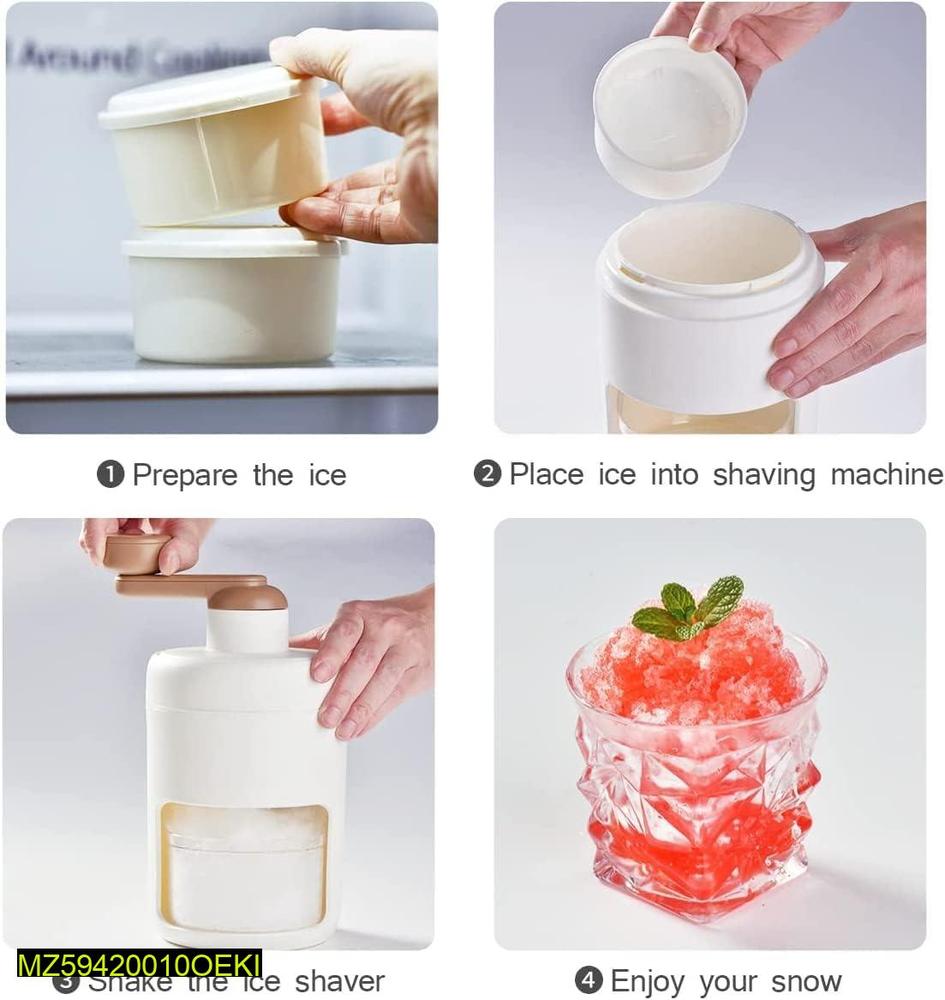 Manual Mini Ice Crusher, White