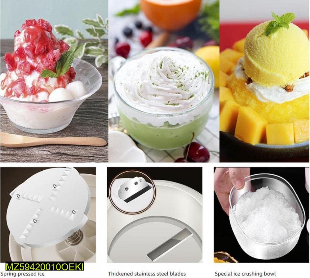 Manual Mini Ice Crusher, White