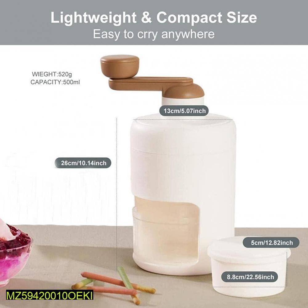 Manual Mini Ice Crusher, White