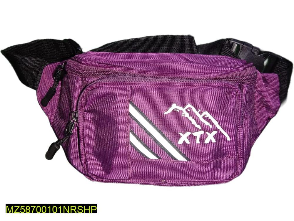 Purple Crossbody Bag with Mountain Logo for Daily Use