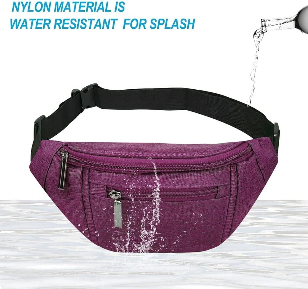 Purple Crossbody Bag with Mountain Logo for Daily Use