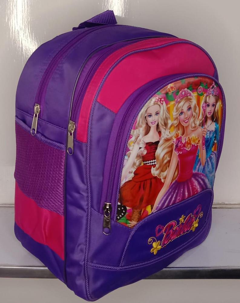 Barbie School Bag Purple Pink Oxford Fabric 30x44x15cm