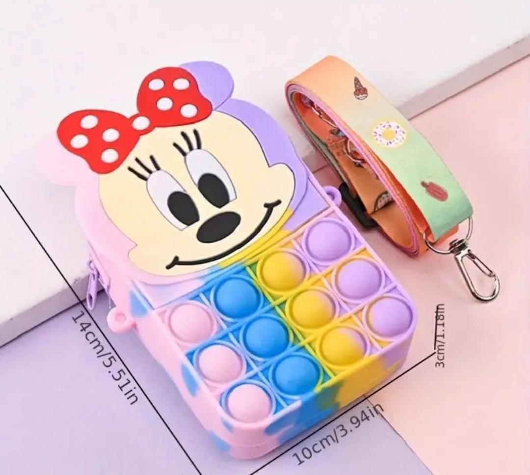 Minnie Mouse Pop-it Crossbody Bag for Girls