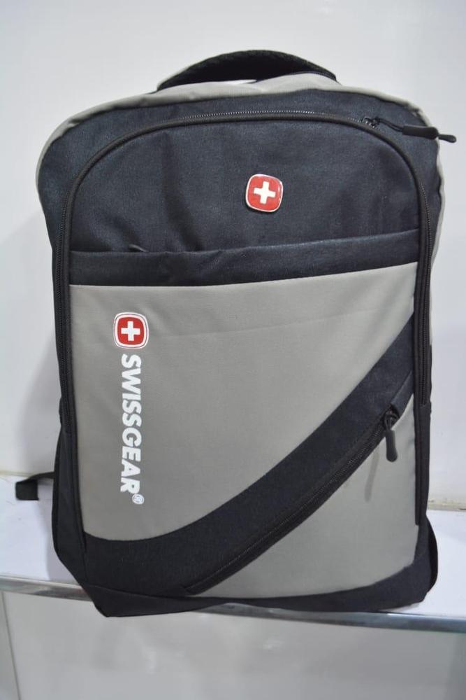 SwissGear Laptop Bag Grey Black Oxford Fabric
