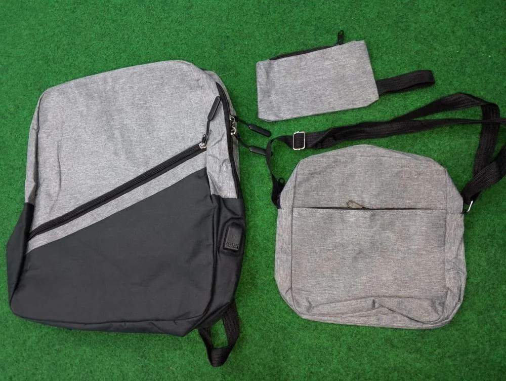 3 In 1 Laptop Bag With USB Port Backpack