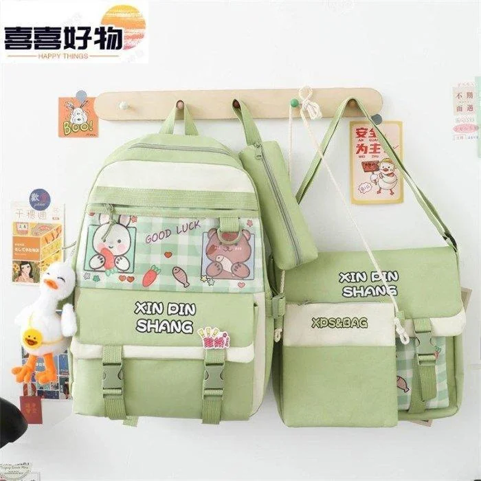 4 Pcs Backpack  School Bag Set