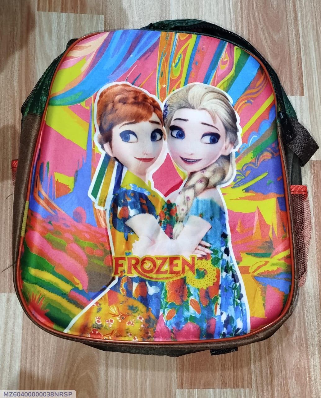 Frozen Character School Bag for Kids, Lightweight & Durable, Parachute Material, Bright Print, New Arrival, Best Price in Pakistan