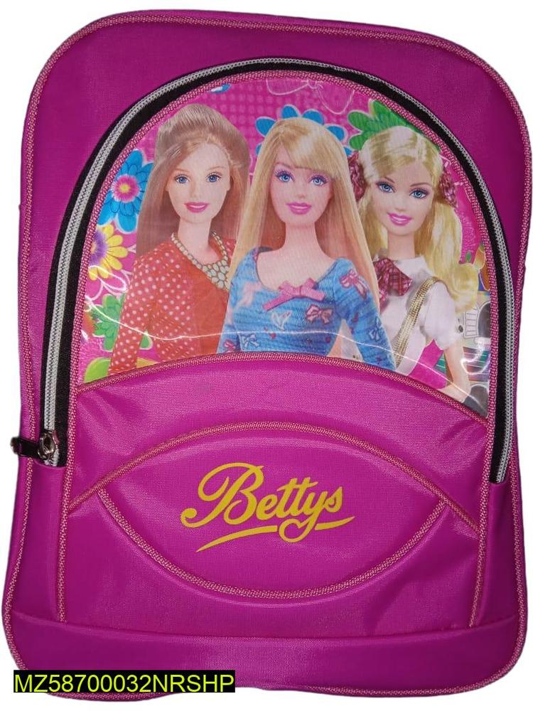 Pink Cartoon Backpack for Kids School Play Travel