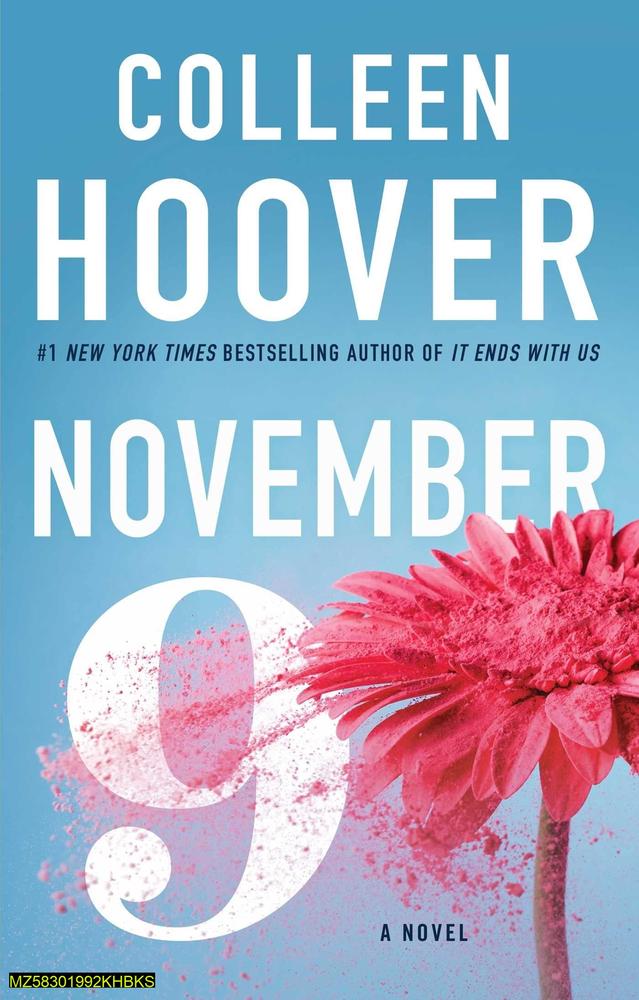 Colleen Hoover Novel November 9 Premium Paperback Blue Pink