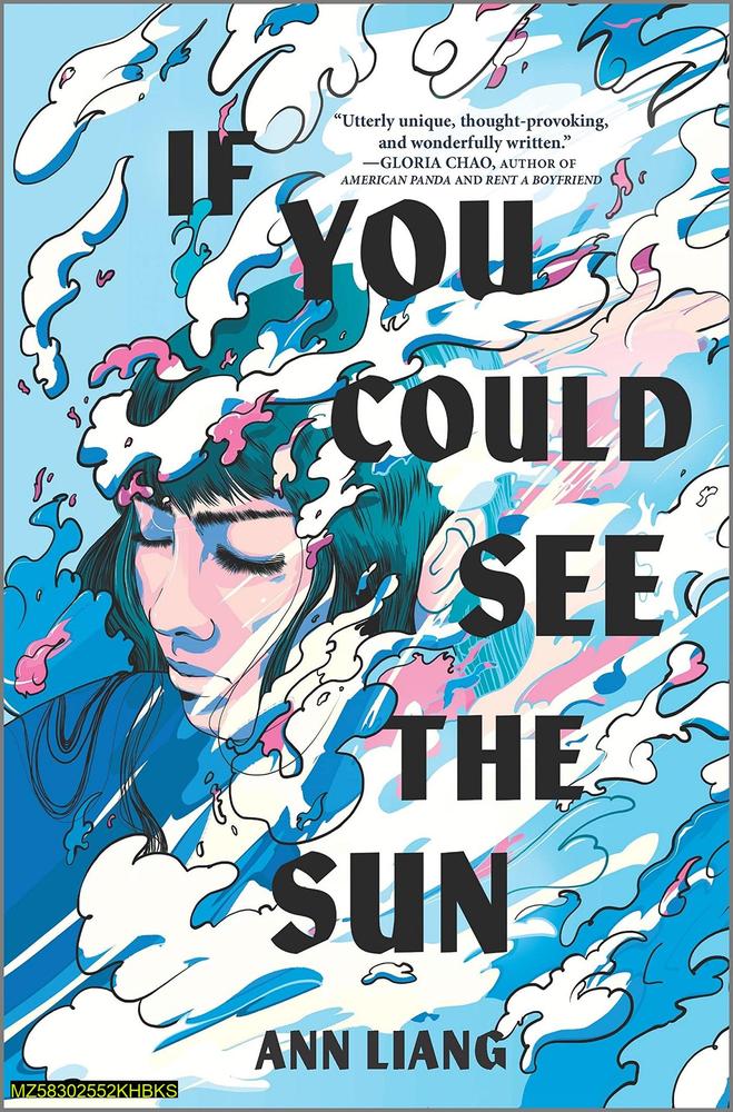 If You Could See The Sun Novel A5 Cover Blue Pink Waves