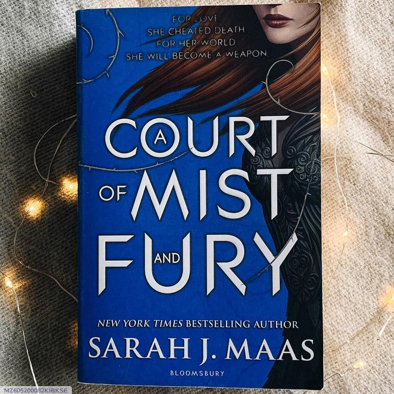 Sarah J. Maas A5 Fantasy Novel Hardcover Blue Cover Court of Mist and Fury
