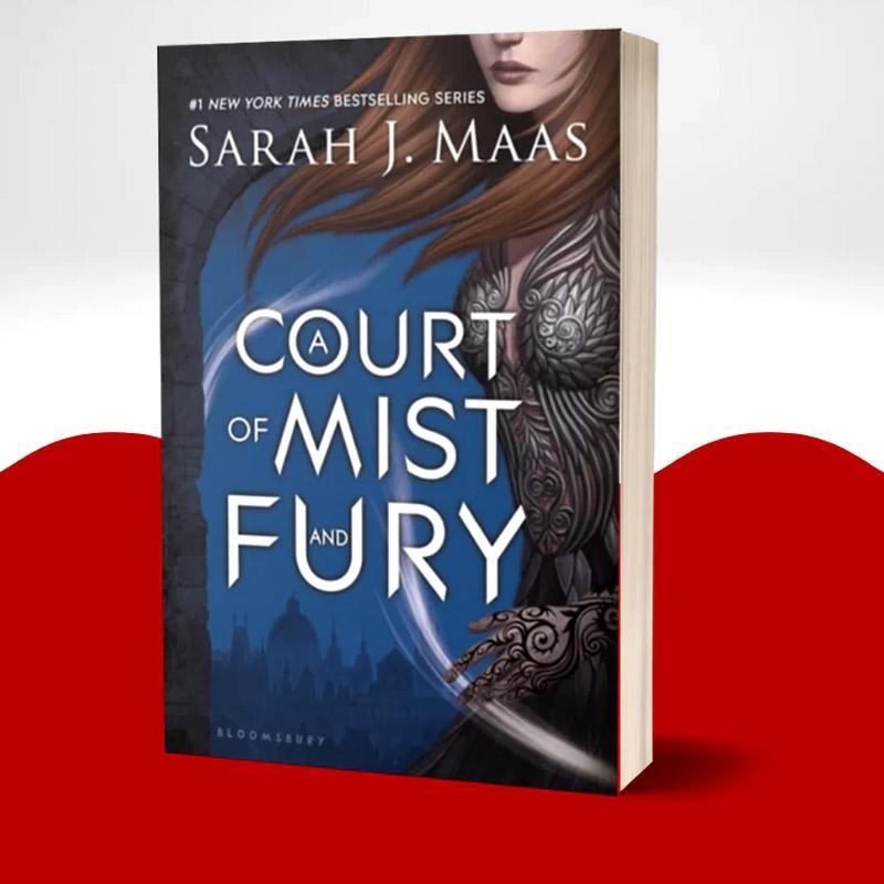 Sarah J. Maas A5 Fantasy Novel Hardcover Blue Cover Court of Mist and Fury