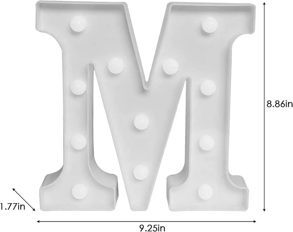 LED Battery Operated Alphabet