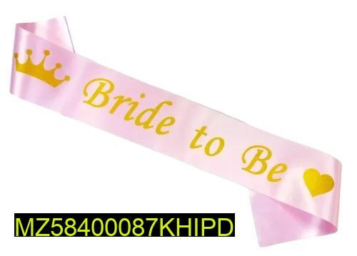 Pink Sash for Bridal Showers & Weddings Pakistan