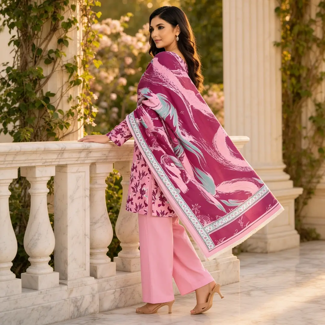 Stylish Lawn 3 Pcs Women's Unstitched Digital Print Suit
