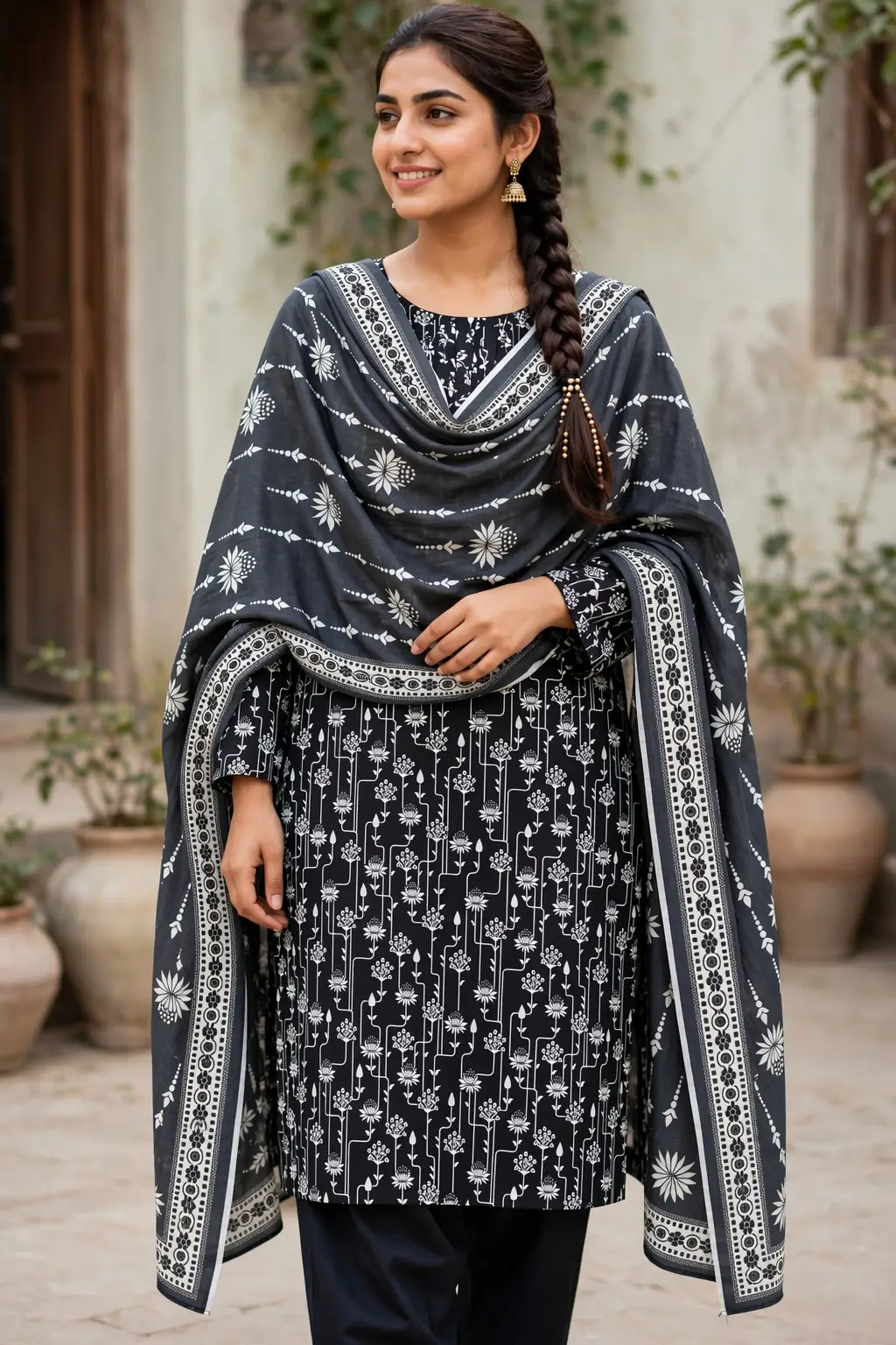 Stylish Lawn 3 Pcs Women's Unstitched Digital Print Suit