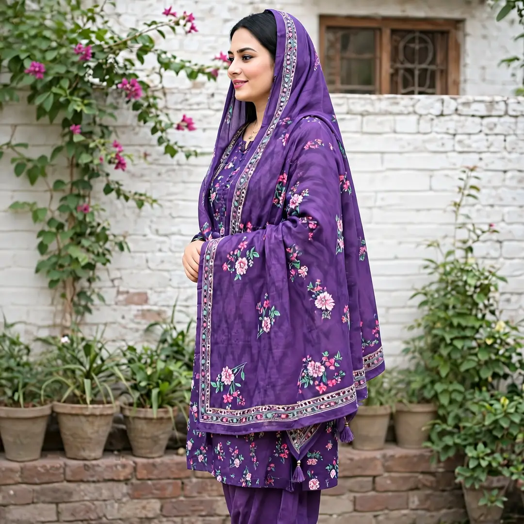 Stylish Lawn 3 Pcs Women's Unstitched Digital Print Suit