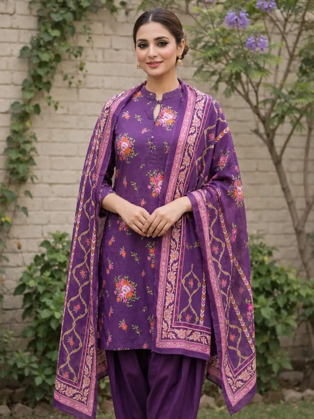 Stylish Lawn 3 Pcs Women's Unstitched Digital Print Suit