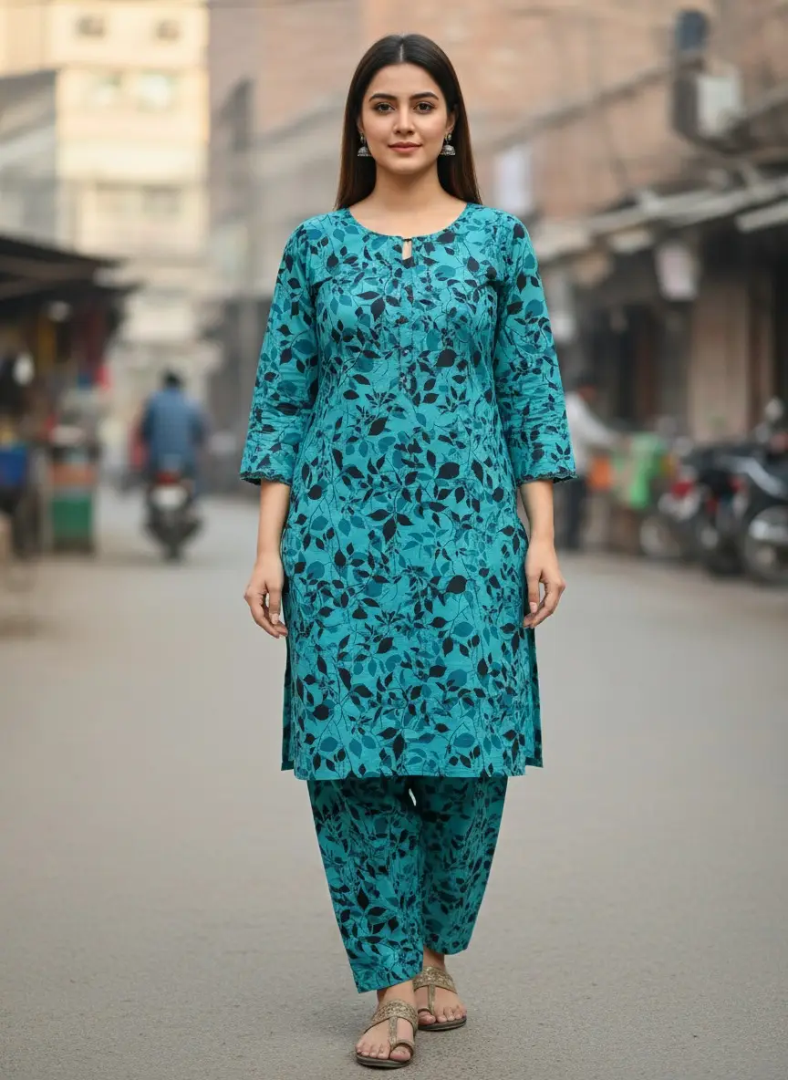 2 Pcs Women's Unstitched Printed Suit